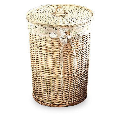 Panier à linge en Osier Rond