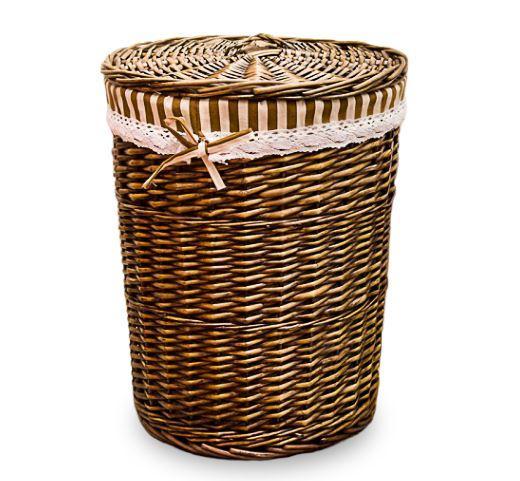 Panier à Linge en Osier Rond