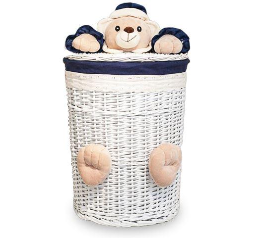 Panier à Linge Rond en Osier