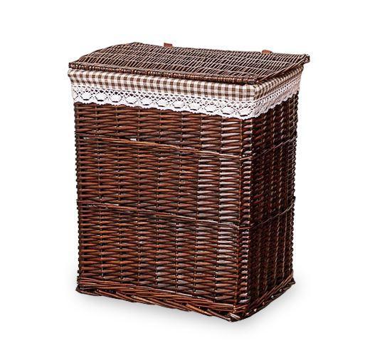 panier à linge osier vintage