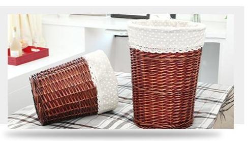 manne à Linge en Rotin avec Couvercle