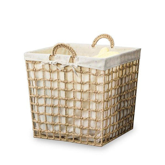 panier rotin linge