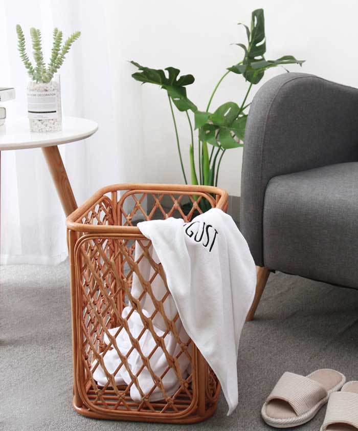 Panier Rotin Linge rectangulaire