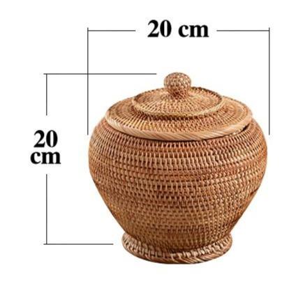 petit Panier à Linge en Rotin Jarre