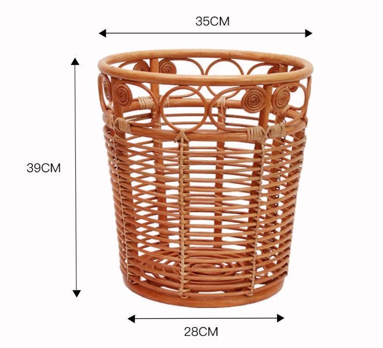 dimensions panier à linge rotin naturel