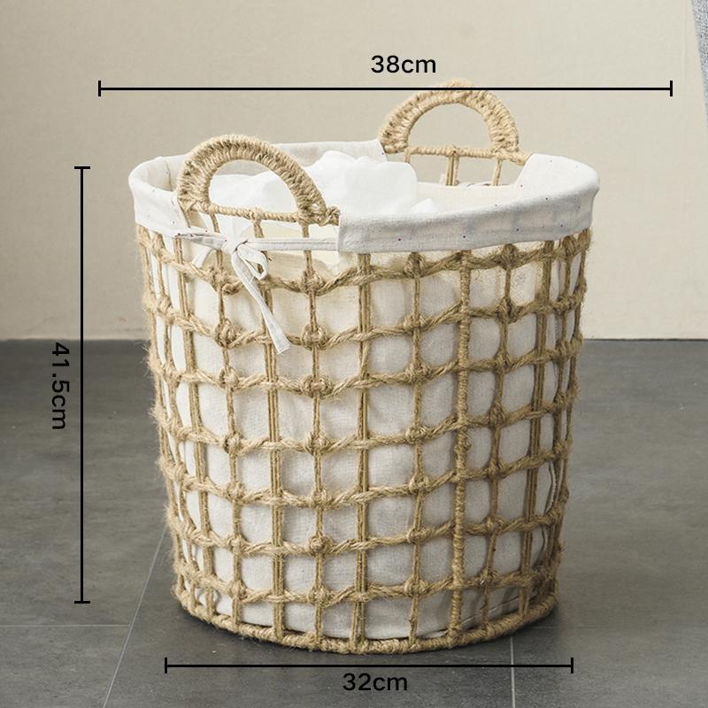 panier de linge rotin
