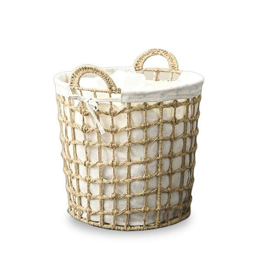 panier à linge en rotin