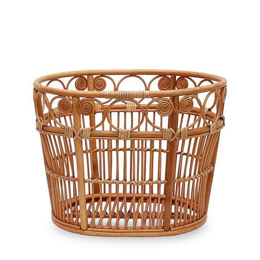 panier à linge rotin ovale