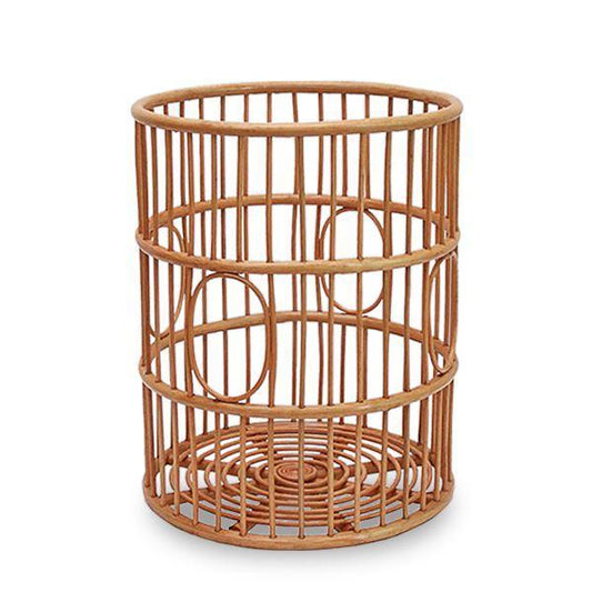 panier à linge rotin rond