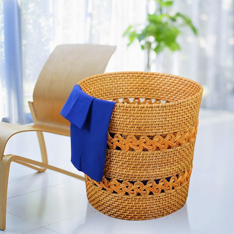 corbeille a linge en rotin unique