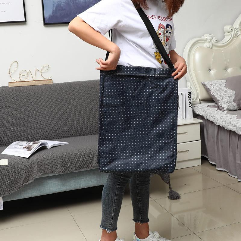 cabas à l'épaule en Tissu Bleu Marine