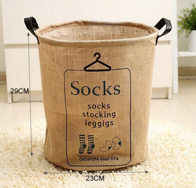 sac à linge en jute