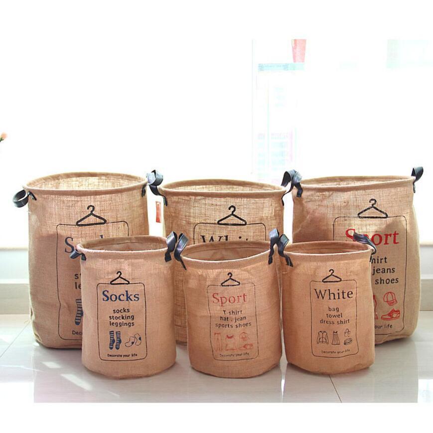 panier de rangement en jute naturelle