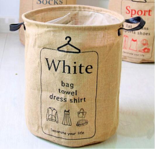 panière à linge en fibre de jute