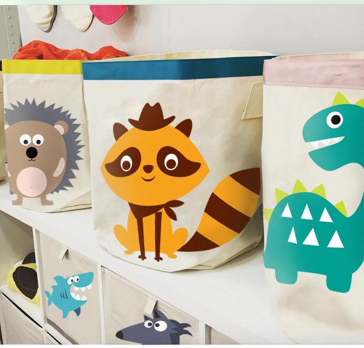 Panier Linge Dinosaure Enfant Bleu