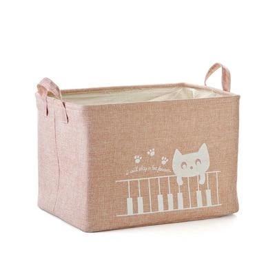 panier à linge rose