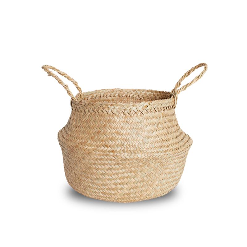 Panier à Linge Jonc de Mer Fait Main