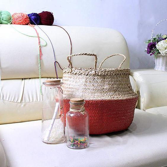 Panier à Linge Jonc de Mer Rouge