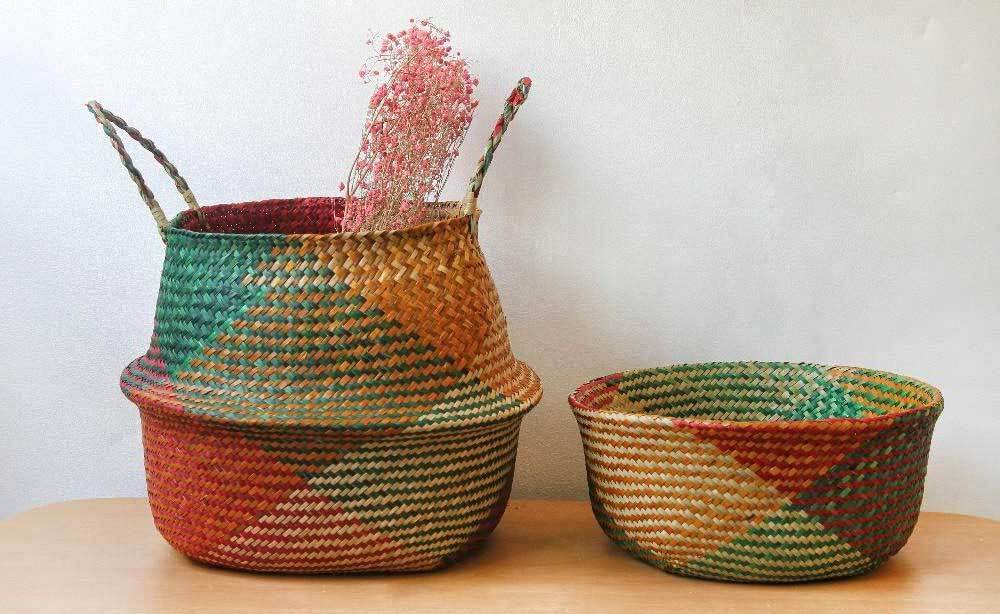paniers à linge tressés