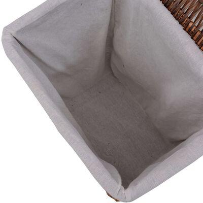 Panier à Linge Osier Brun Snowflake