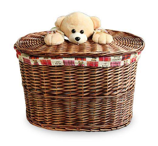 Panier à Linge Ovale en Osier