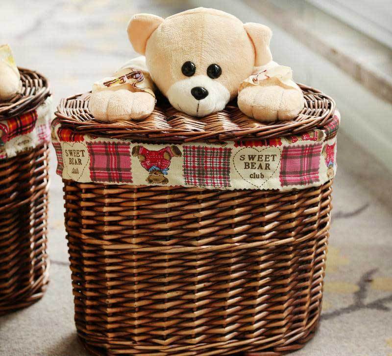 Panier à Linge Ovale en Osier taille M