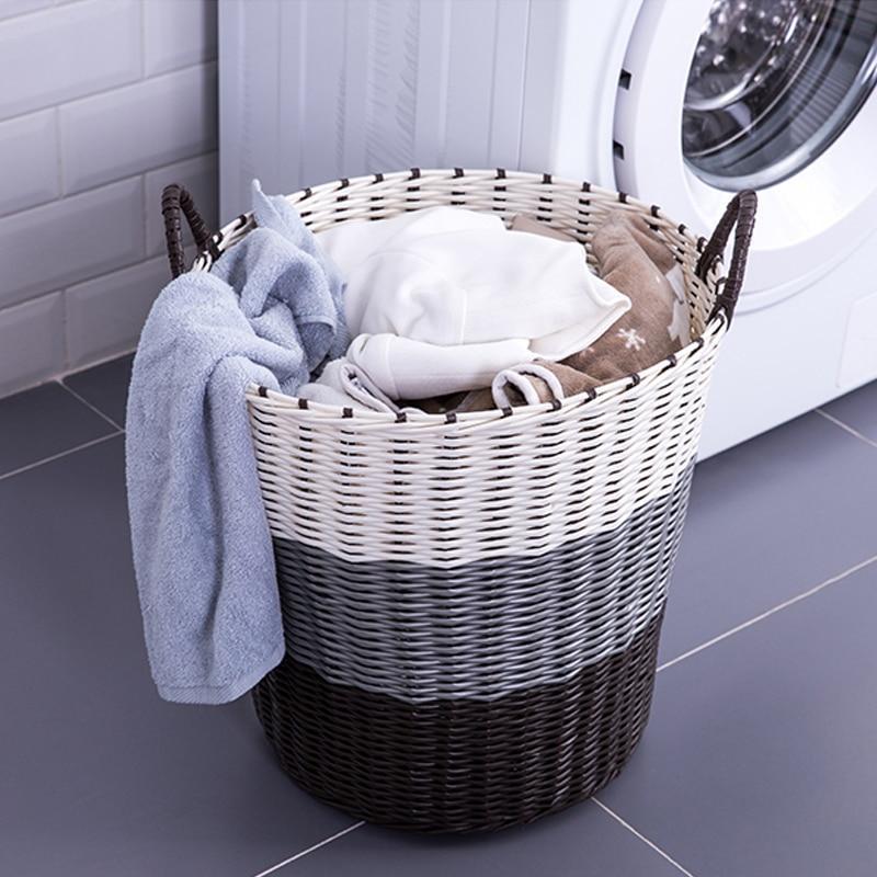 Panier de Linge en Plastique Souple 3 Couleurs