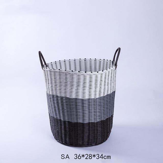 petite taille Panier à Linge Plastique Souple 3 Couleurs