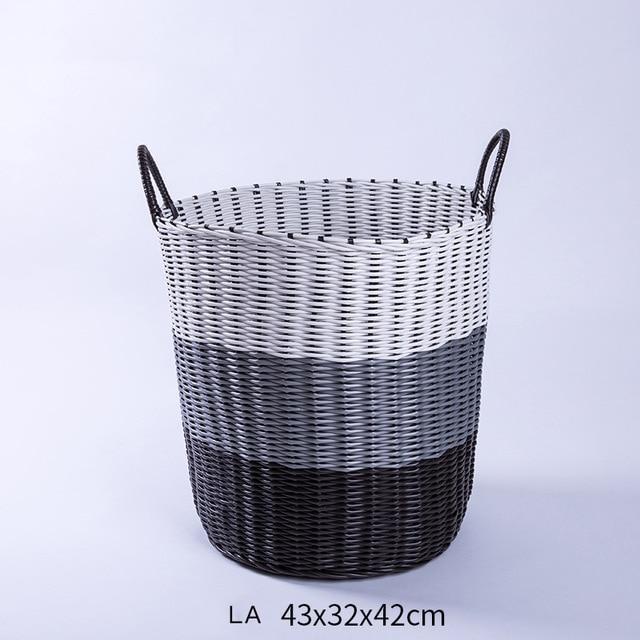 grande taille Panier à Linge Plastique Souple 3 Couleurs