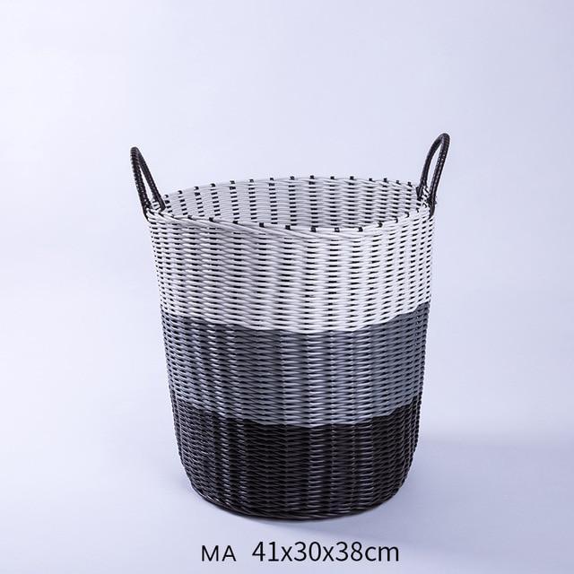 Moyenne taille Panier à Linge Plastique Souple 3 Couleurs