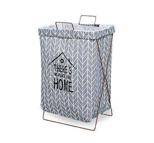 Panier à Linge Pliable Gris