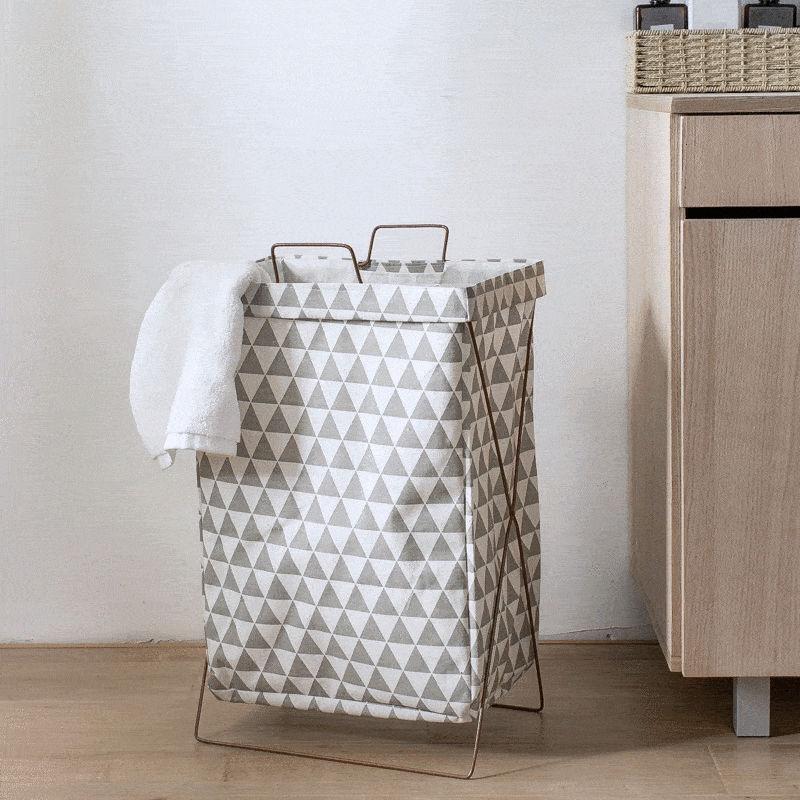 panier design pliable gris