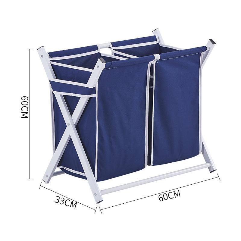 panier double bac pliable bleu navy