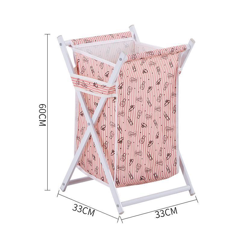 bac à linge pliable versatile rose