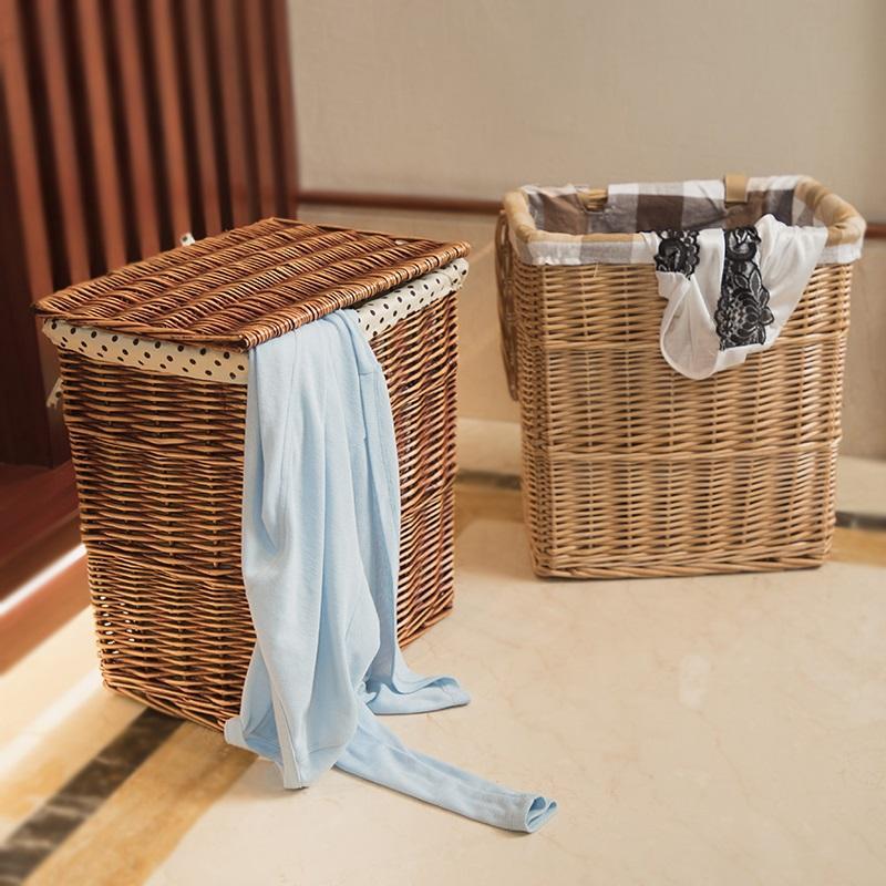 coffre à Linge Propre en Osier