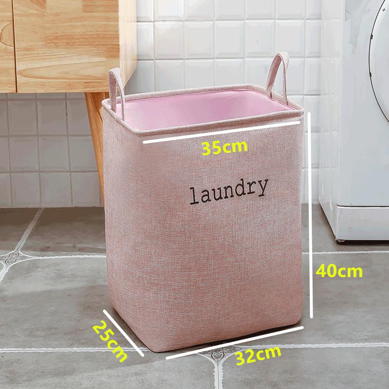 Panier à Linge Rectangulaire rose