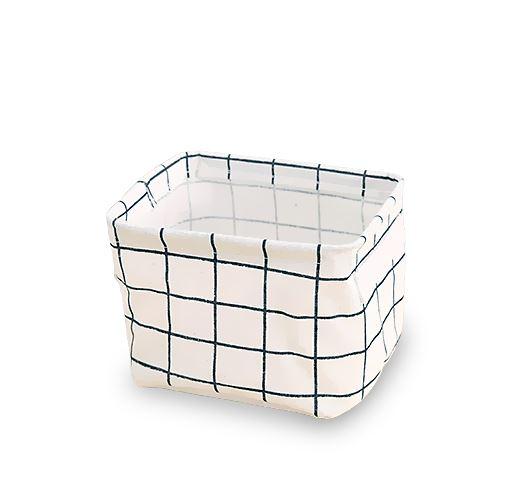 Panier Rectangulaire à Carreaux 