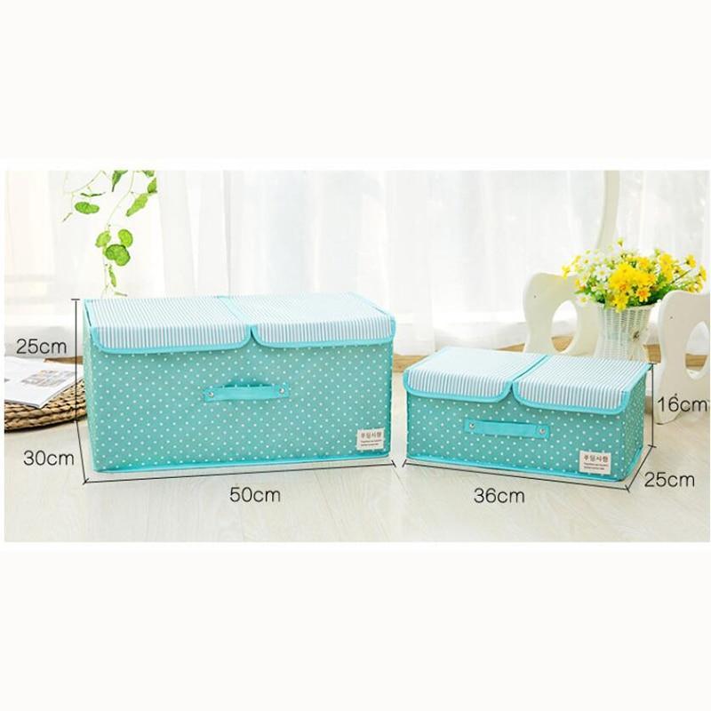 Panier à Linge Rectangle dimensions Bleu Pastel