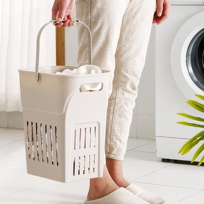 Panier à Linge Rectangulaire Plastique portable