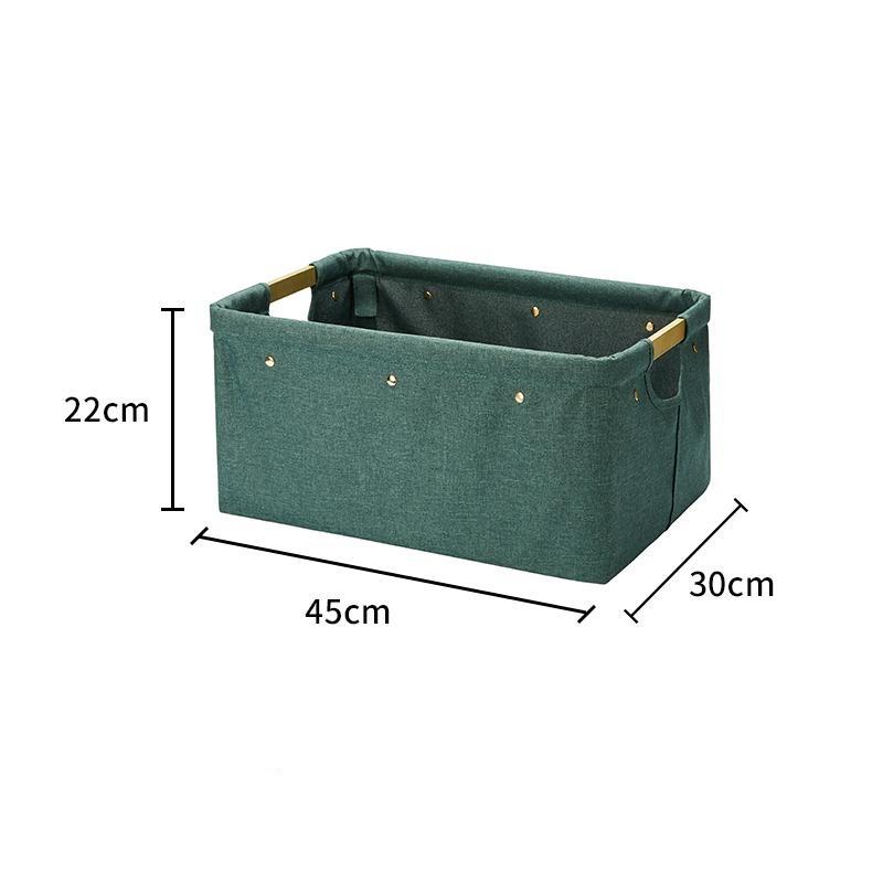 Panier à Linge Rectangulaire Vert en alu