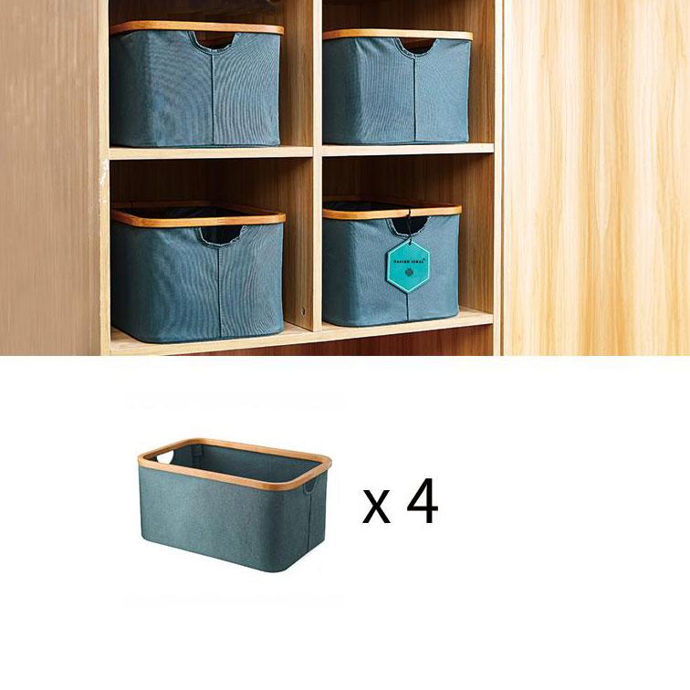 Set de Paniers pour Linge Rectangulaire Vert