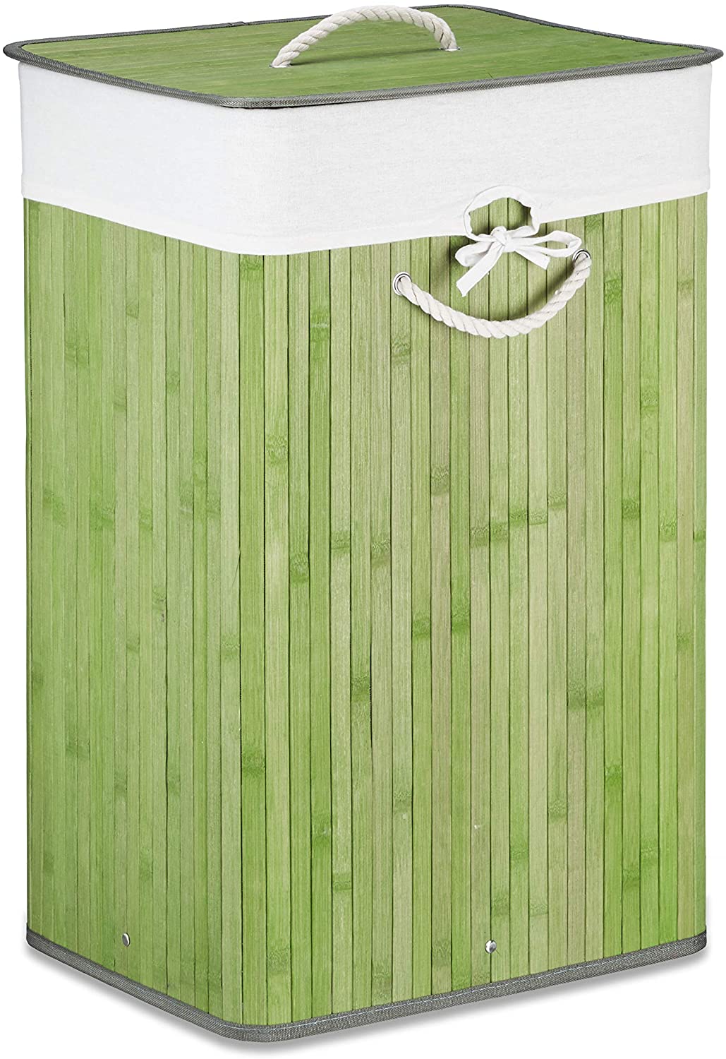 Panier à Linge Rectangulaire Vert Olive