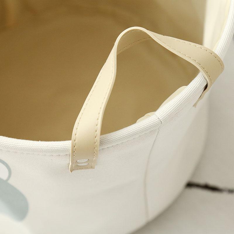 anses panier linge bébé blanc