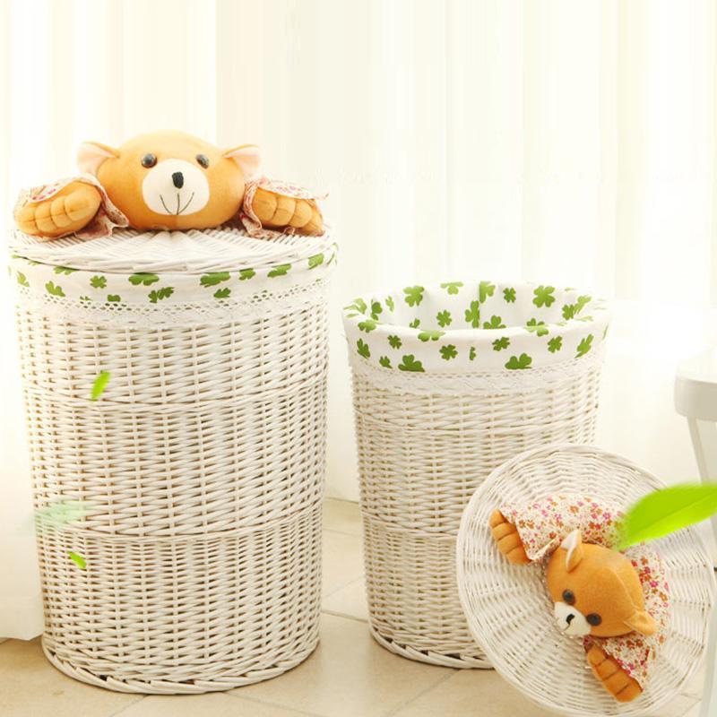 bac Linge Sale Osier Blanc