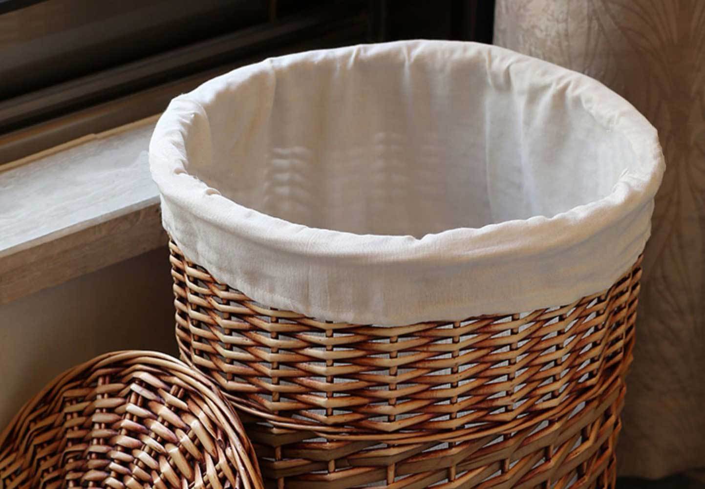 Panière fait d' Osier Linge Sale