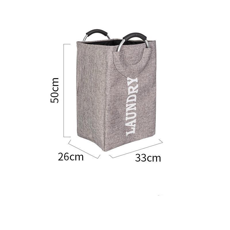 Panier à Linge Sale Rectangulaire pliable gris
