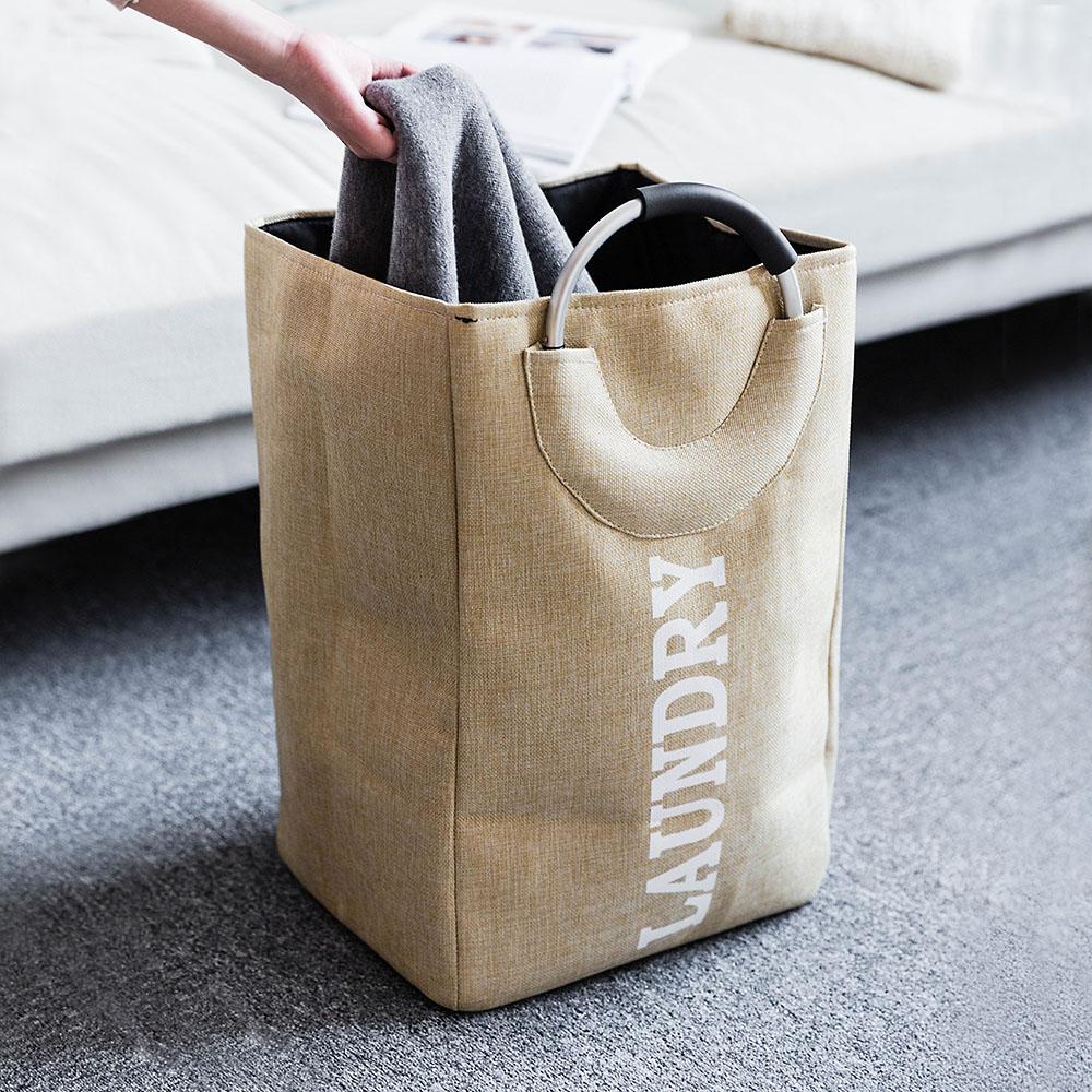 Panier à Linge Sale Rectangulaire beige