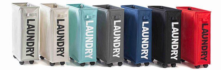 collection panier à linge sur roulettes étroit