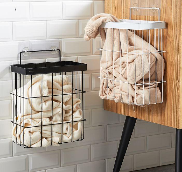 Panier pour le Linge à Suspendre en Métal