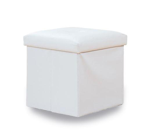 Panier à Linge Tabouret Blanc
